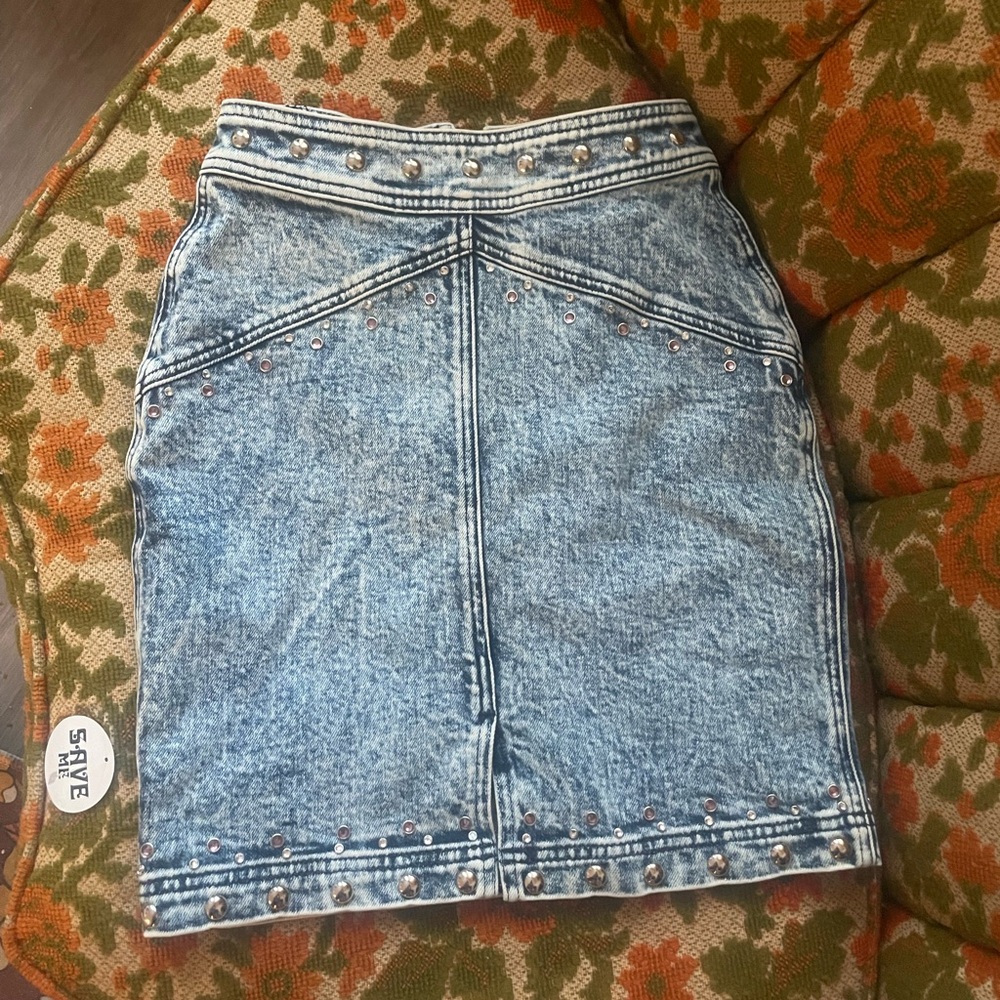 Stoned Immaculate Denim Skirt NWT - Picture 7 of 9